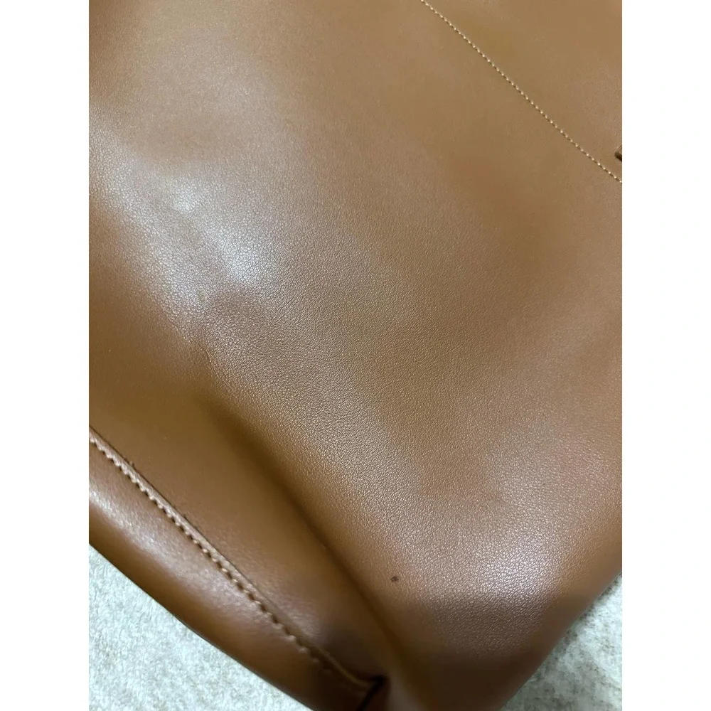 NWT Henry & Lev Brown Faux Leather Satchel Bag